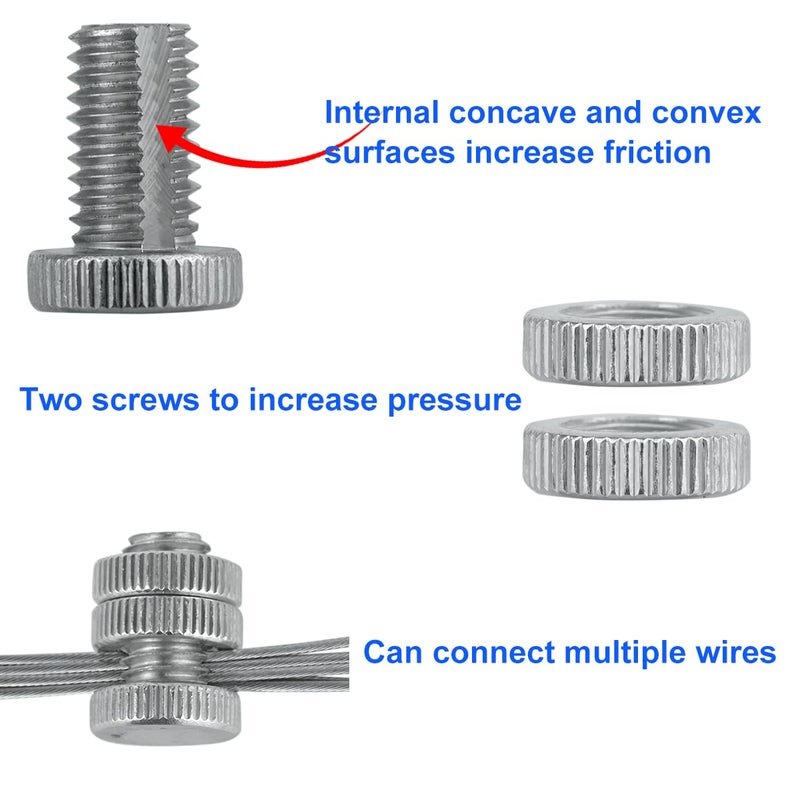 DVECUE Split Bolt Joint Clamp Wire Connectors for Multiple Electric Fence 20 Pieces Line Tap Clamp - Image 2