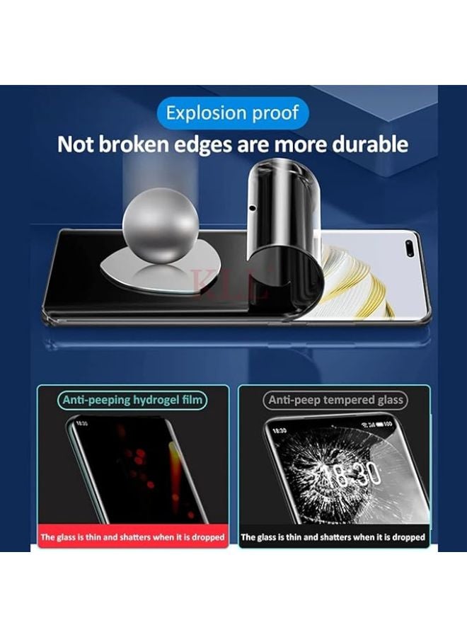 Beauenty Premium Privacy Hydrogel Screen Protector Compatible with Motorola Edge 50 Ultra - Image 3