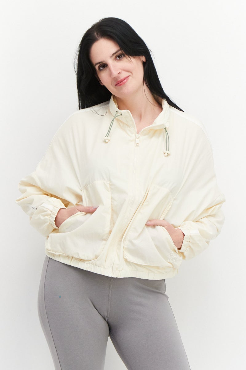PUMA Women Sportswear Fit Long Sleeve Running Jackets, Cream - Image 1