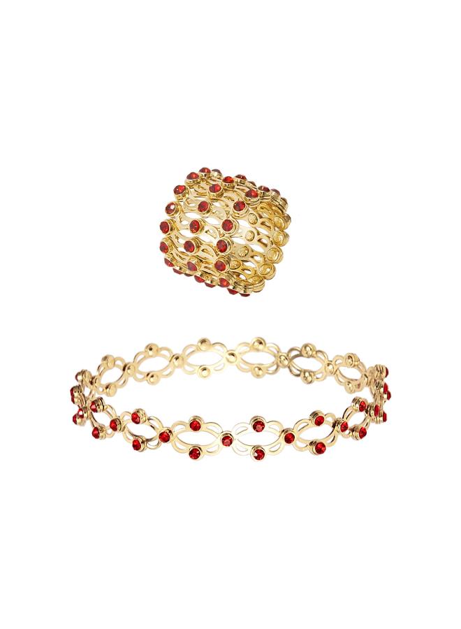 Hot- Two-wear Telescopic Magic Ring Bracelet Trembles Net Red With Telescopic Ring