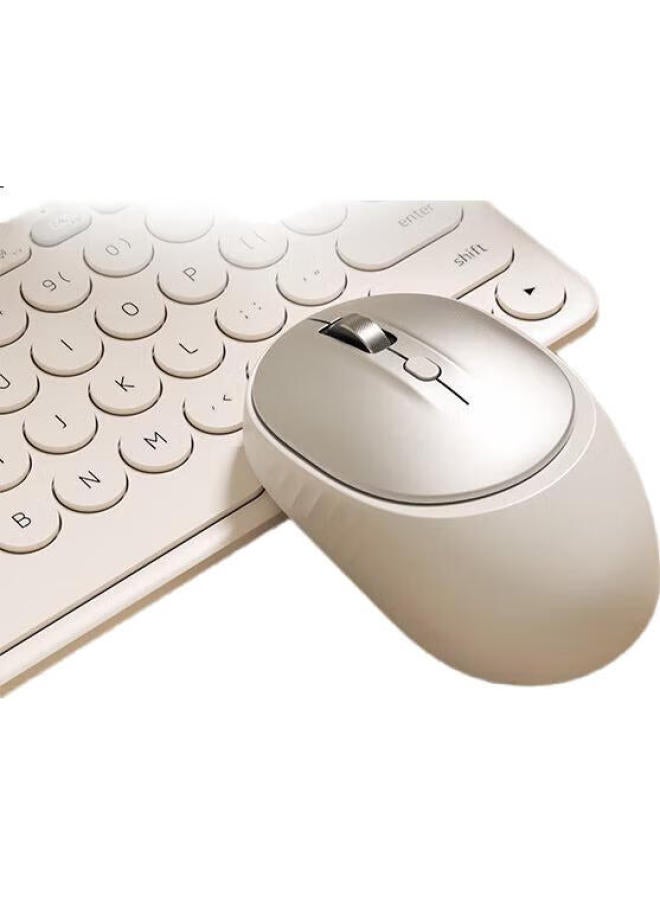HP Hp K500F Mechanical Feel Keyboard With 98 Keys, Multi-Functional Knob For Office And Gaming, Wireless Three-Mode Keyboard And Mouse Combo In Blue - Image 1
