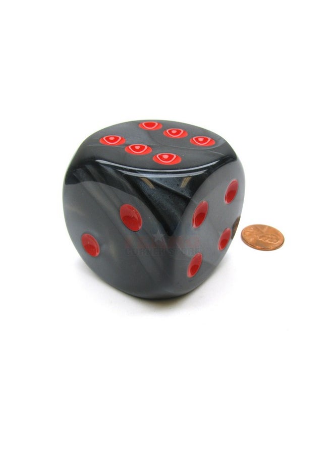 Chessex Black Velvet Die with Red Pips D6 50mm (1.97in) Pack of 1 Chessex  - Image 2