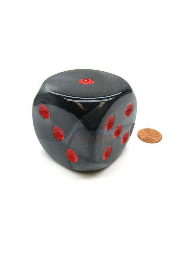 Chessex Black Velvet Die with Red Pips D6 50mm (1.97in) Pack of 1 Chessex  - Image 1