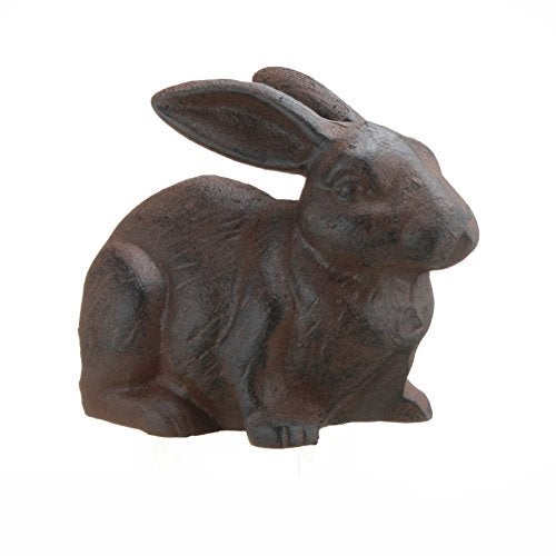Upper Deck Full Bodied Cast Iron Rabbit Garden Figure by INsideOUT - Image 1