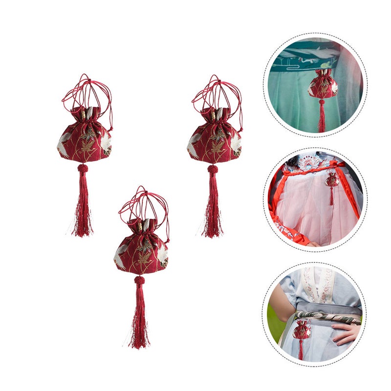 3Pcs Delicate Sachet Bag Portable Sachet Pouch Chinese Sachet Holder Festival Supply - Image 1