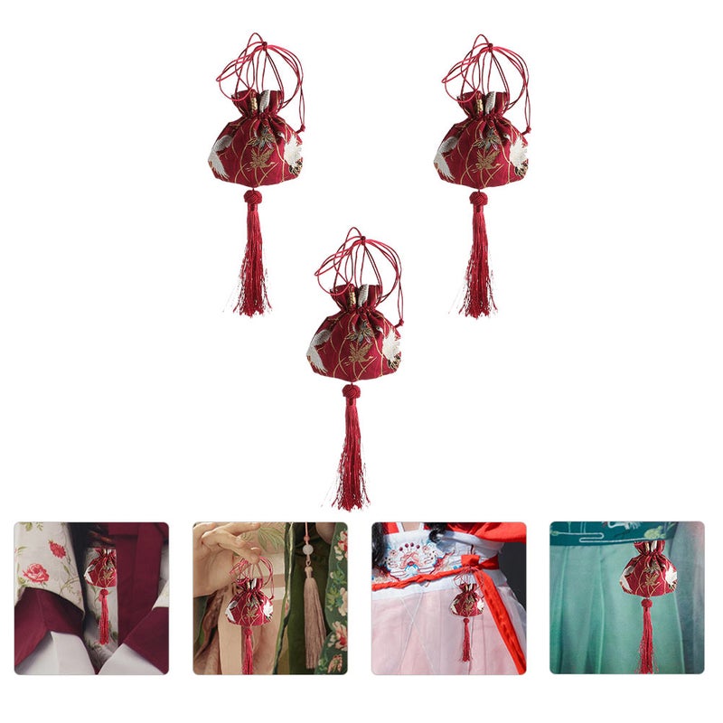 3Pcs Delicate Sachet Bag Portable Sachet Pouch Chinese Sachet Holder Festival Supply - Image 3