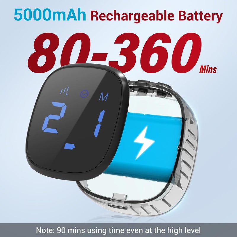 Comfytemp علاج الضوء الأحمر اللاسلكي 5000mAh للعلاج بالحرارة للقدمين مع ضوء الأشعة تحت الحمراء القريب، غلاف القدم اللاسلكي لتخفيف آلام الكاحل والكعب والمفاصل 9 × 7 - Image 4