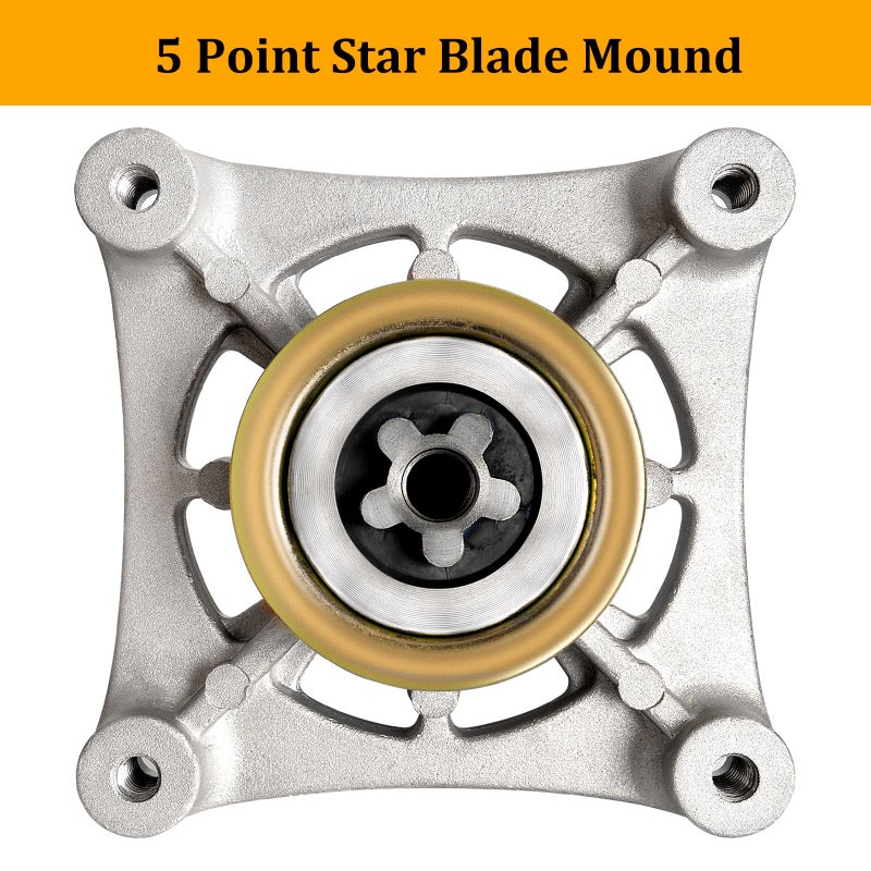UP2WIN 187292 Spindle Assembly Compatible with Craftsman/Hus/A riens/Pou LAN, 192870 Mandrel Assembly for 42" 46" 48" 54" Mower Deck, Replace 532187281 532187292 587819701, with Threaded Bolt - Image 2