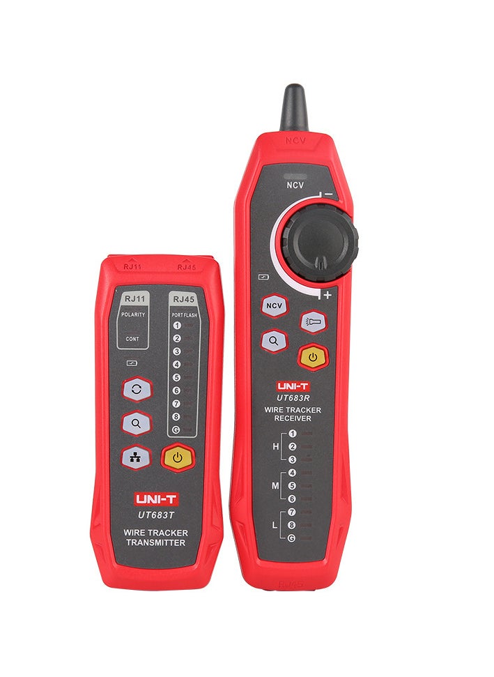 UNI-T - UT683KIT Network Line Finder Wire Tracer Signal Tracer Cable Tracker Wire Locator Multifunctional Checker Telephone Network Line Finder/Pairing/Anti-Interference - Image 1