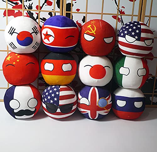 ACADA Countryball Plushies Polandball 7.9 inches Plush Toy Country Ball Anime Cosplay Mini Pillow Cushion Key Ring Home Decor (7.9 inches  01) - Image 5