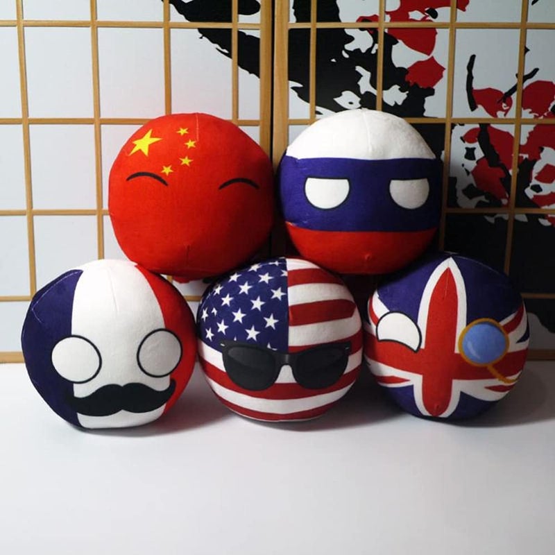 ACADA Countryball Plushies Polandball 7.9 inches Plush Toy Country Ball Anime Cosplay Mini Pillow Cushion Key Ring Home Decor (7.9 inches  01) - Image 3