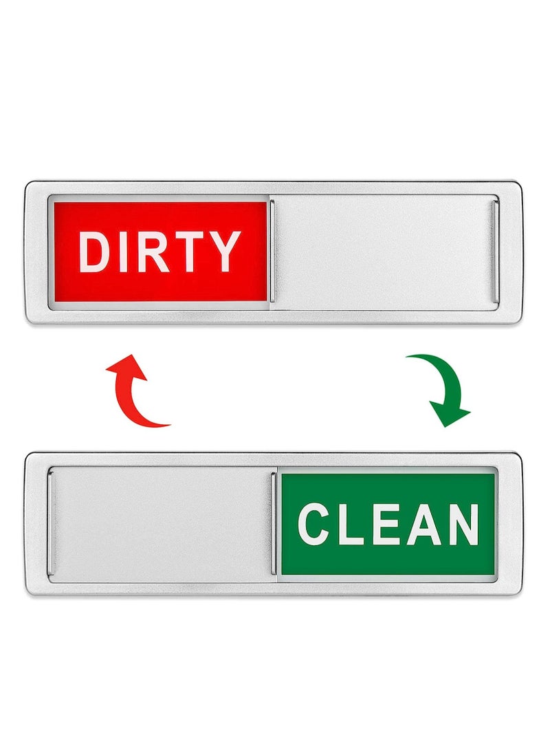 كول بيبي علامة تنظيف مغناطيسية لغسالة الأطباق من كول بيبي، علامة تنظيف متسخة للغرفة المختلفة، نصائح تنظيف غير قابلة للخدش، علامات نظافة للفندق، لافتة غسالة أطباق نظيفة متسخة مغناطيسية من كول بيبي - Image 1