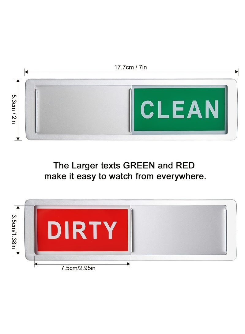 كول بيبي علامة تنظيف مغناطيسية لغسالة الأطباق من كول بيبي، علامة تنظيف متسخة للغرفة المختلفة، نصائح تنظيف غير قابلة للخدش، علامات نظافة للفندق، لافتة غسالة أطباق نظيفة متسخة مغناطيسية من كول بيبي - Image 5