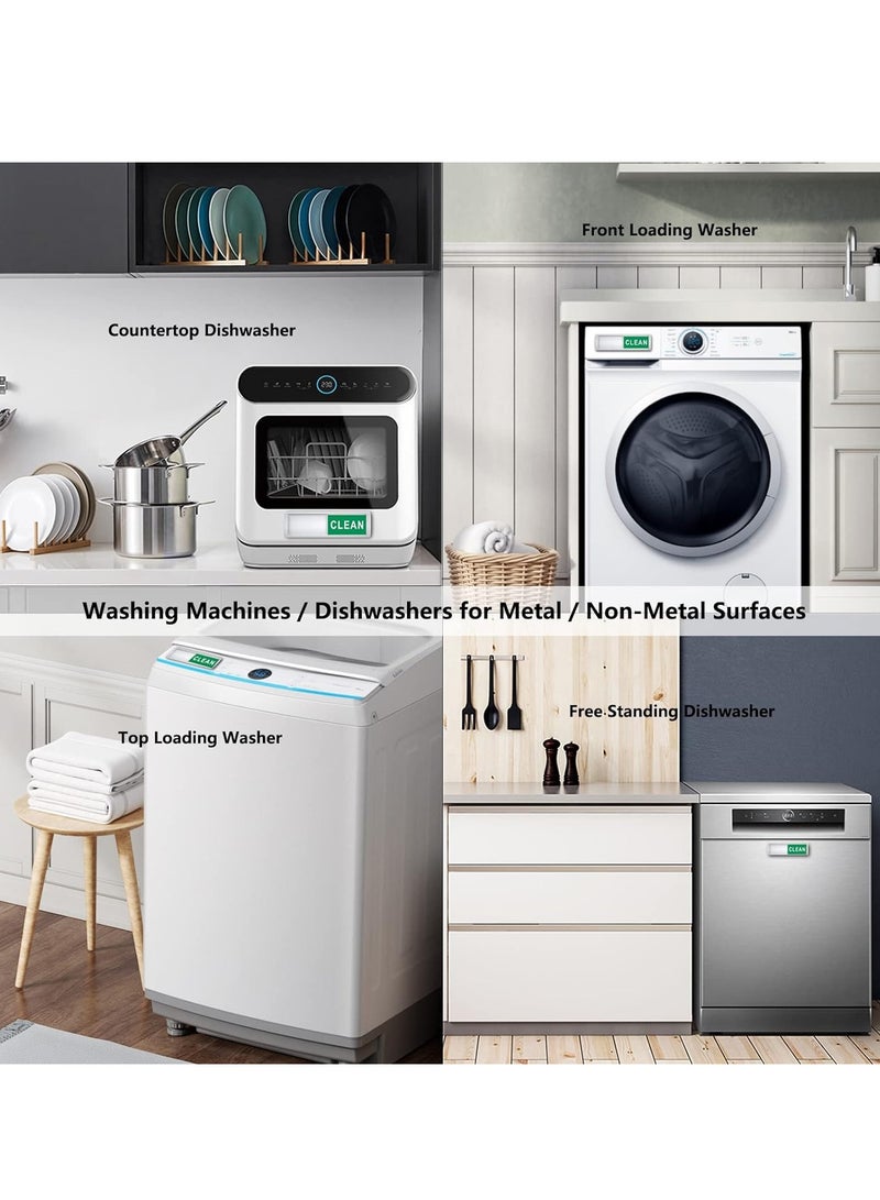 كول بيبي علامة تنظيف مغناطيسية لغسالة الأطباق من كول بيبي، علامة تنظيف متسخة للغرفة المختلفة، نصائح تنظيف غير قابلة للخدش، علامات نظافة للفندق، لافتة غسالة أطباق نظيفة متسخة مغناطيسية من كول بيبي - Image 4