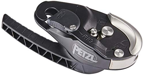 PETZL, Descender Rig Black, Compact self-Braking Descender - Image 4