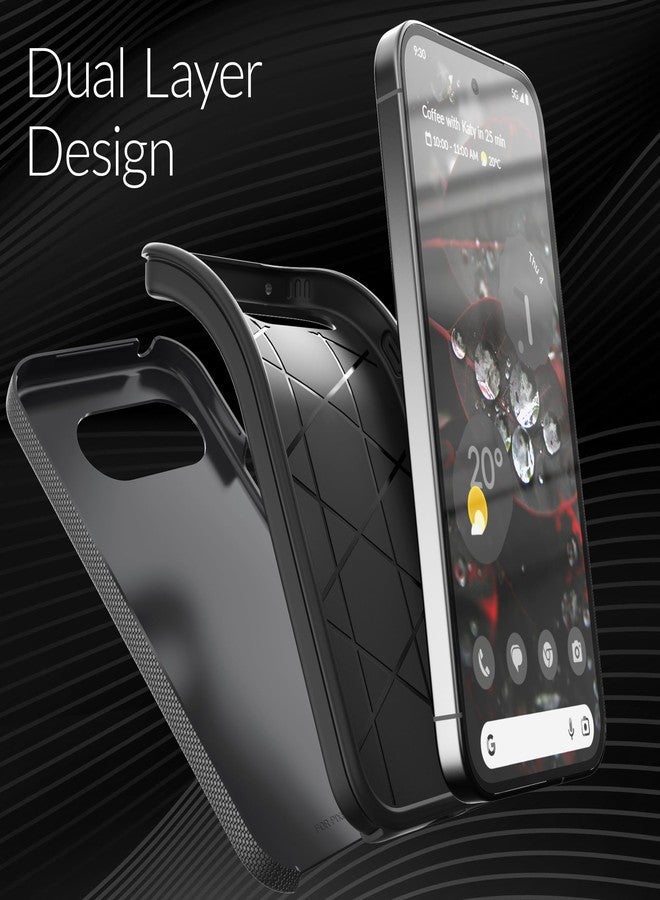 كريف جراب Crave Dual Guard متوافق مع Google Pixel 9a، جراب مزدوج الطبقات مقاوم للصدمات لهاتف Google Pixel 9a - أسود - Image 4