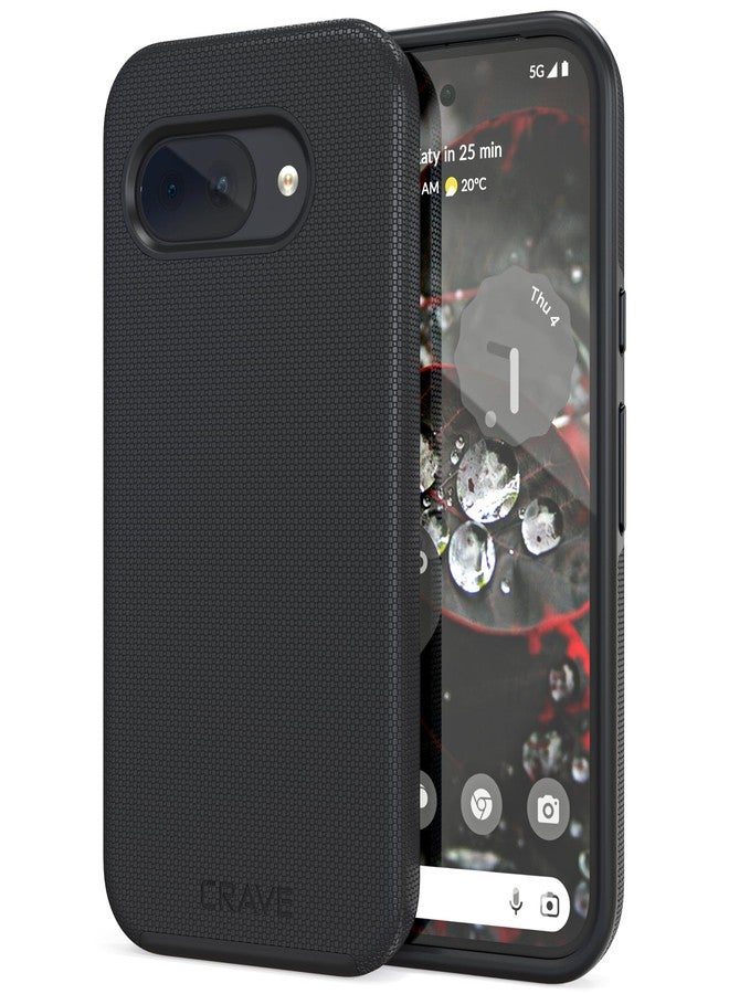 كريف جراب Crave Dual Guard متوافق مع Google Pixel 9a، جراب مزدوج الطبقات مقاوم للصدمات لهاتف Google Pixel 9a - أسود - Image 1
