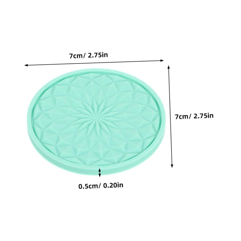 NUOBESTY PVC Car Cup Holder Coasters 12pcs Non Slip Mint Green Vehicle Accessories - Image 3