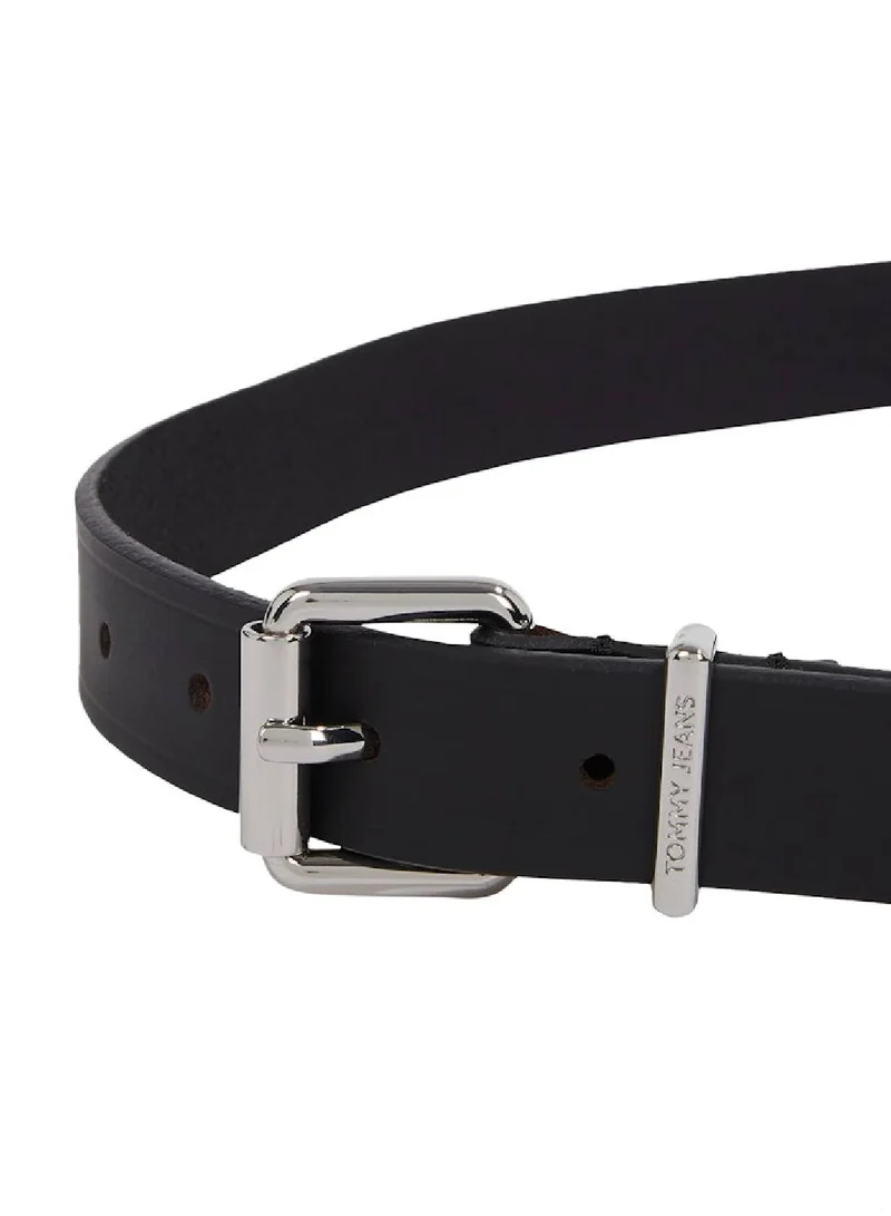TOMMY JEANS Debossed Logo Leather Belt