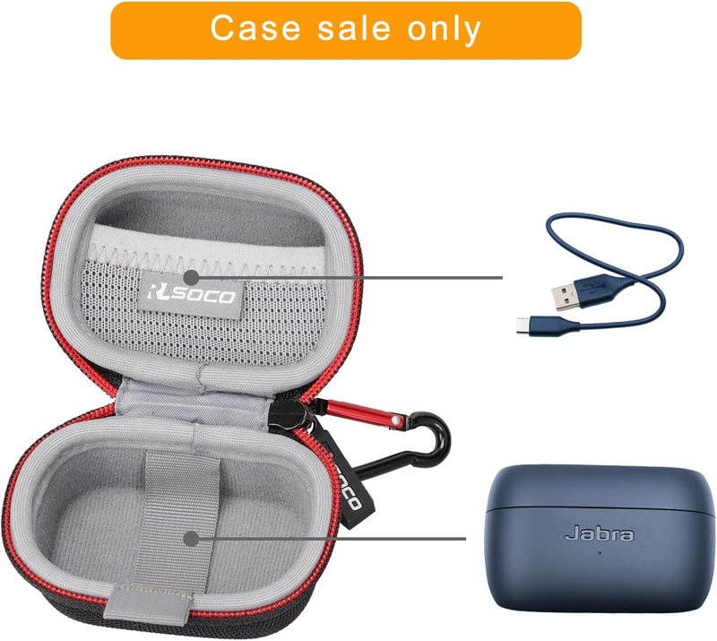 RLSOCO Case for Jabra Elite 344 Active7 Active7 Pro inEar Wireless Bluetooth Earbuds Black - Image 2
