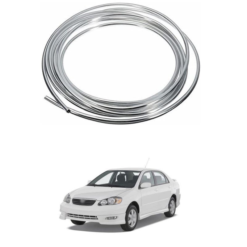 XZRTZ Car Chrome Moulding Trim Strip Decoration PVC Tape Sticky Bumper Door Guard Protection Car Door Edge GuardsU Shape Moulding Trim Strip Compatible with T-oyota C-orolla A-ltis - Image 5