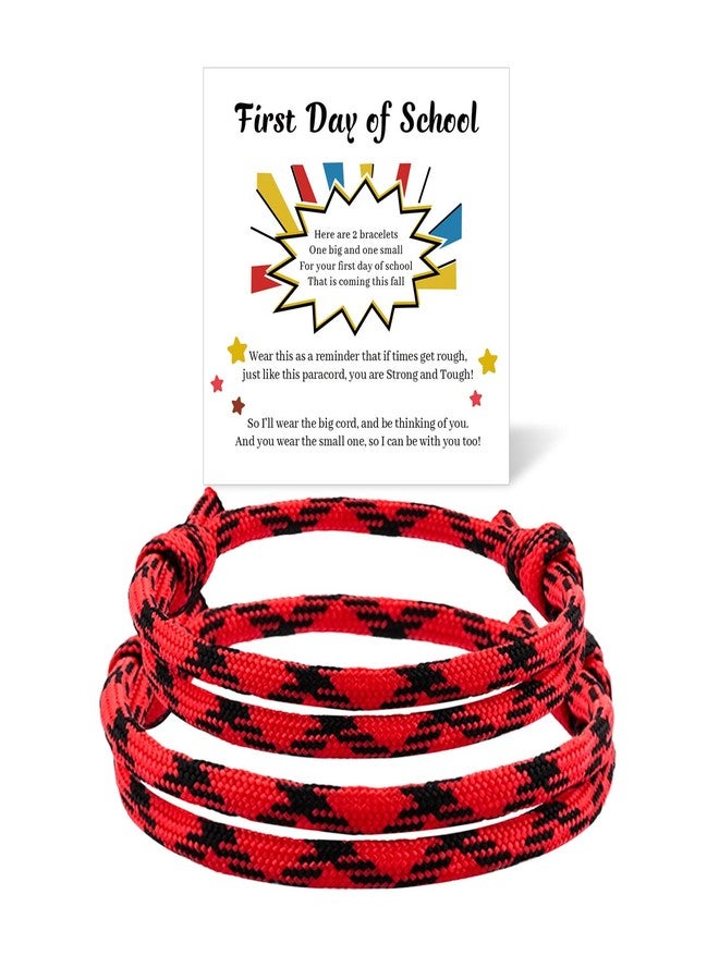 Tirdkid Back to School Mommy and Me Bracelets First Day of School Gifts Kindergarten School Supplies Adjustable Bracelets for Girls Boys Gift - Image 1