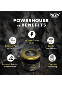 WOW Life Science Pure Himalayan Shilajit Shilajeet Resin 20G  - Image 3
