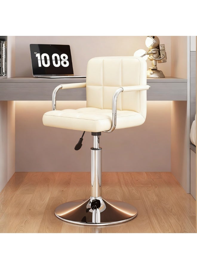 شاربدو 2 قطعة بار مقعد مجموعة, نابا الجلد عالية الظهر بار المقعد, مريحة قابل للتعديل عالية بار المقعد, 360 درجة الدوران مع مساندة الذراع, مناسبة للمطبخ المنزلي مطعم المقعد عالية المقعد - Image 5