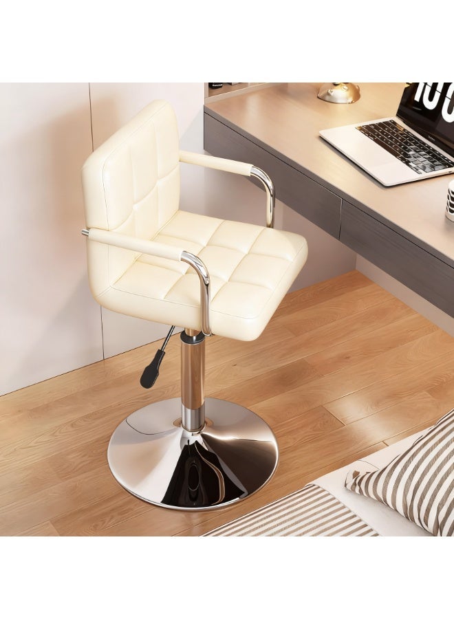 شاربدو 2 قطعة بار مقعد مجموعة, نابا الجلد عالية الظهر بار المقعد, مريحة قابل للتعديل عالية بار المقعد, 360 درجة الدوران مع مساندة الذراع, مناسبة للمطبخ المنزلي مطعم المقعد عالية المقعد - Image 4