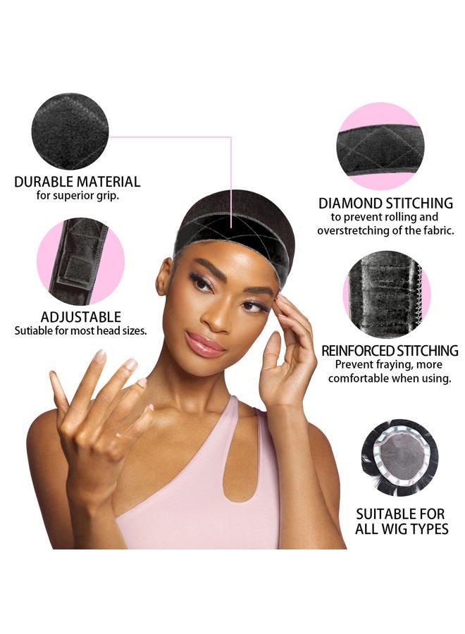 Goiple 11 PCS Wig Kit for Lace Front Wigs for Beginners, Hair Wax Stick Lace Melting Elastic Band for Wigs, Edge Laying Scarf, Eyebrow Razor, Tweezer, Edge Brush, Wig Band, Mini Scissor, Comb (Black) - Image 2