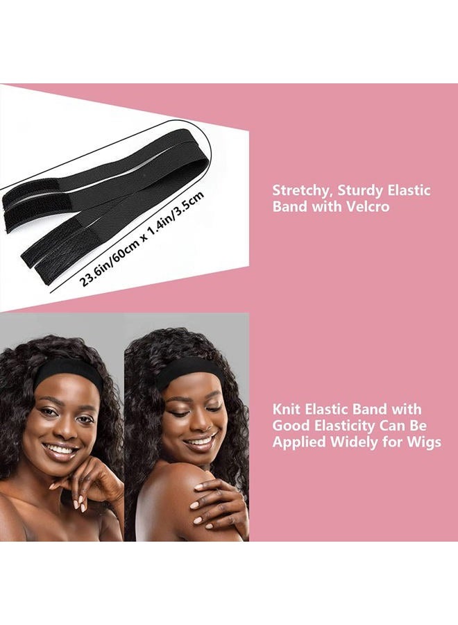 Goiple 11 PCS Wig Kit for Lace Front Wigs for Beginners, Hair Wax Stick Lace Melting Elastic Band for Wigs, Edge Laying Scarf, Eyebrow Razor, Tweezer, Edge Brush, Wig Band, Mini Scissor, Comb (Black) - Image 4