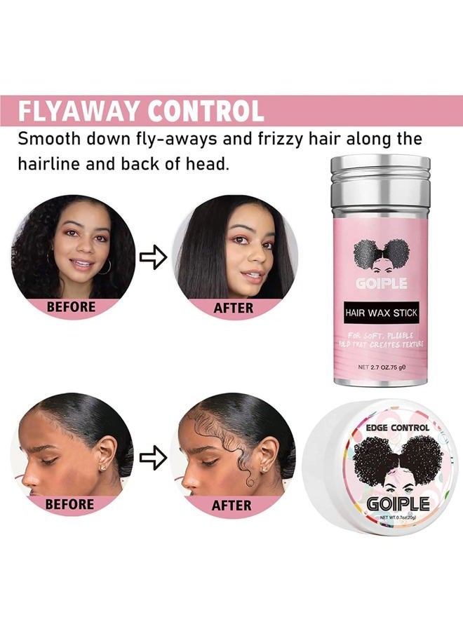 Goiple 11 PCS Wig Kit for Lace Front Wigs for Beginners, Hair Wax Stick Lace Melting Elastic Band for Wigs, Edge Laying Scarf, Eyebrow Razor, Tweezer, Edge Brush, Wig Band, Mini Scissor, Comb (Black) - Image 3