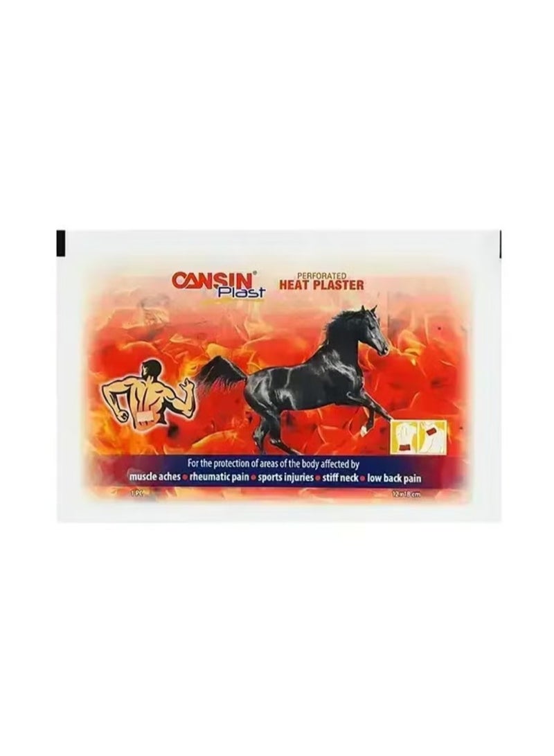 Perforated heat plaster , cansin plast 10x18 cm single piece