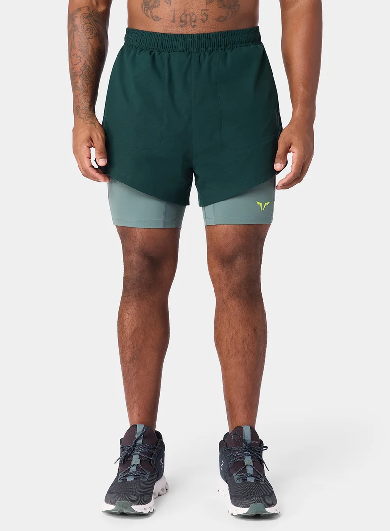 سكوات وولف 5" Performance 2In1 Shorts