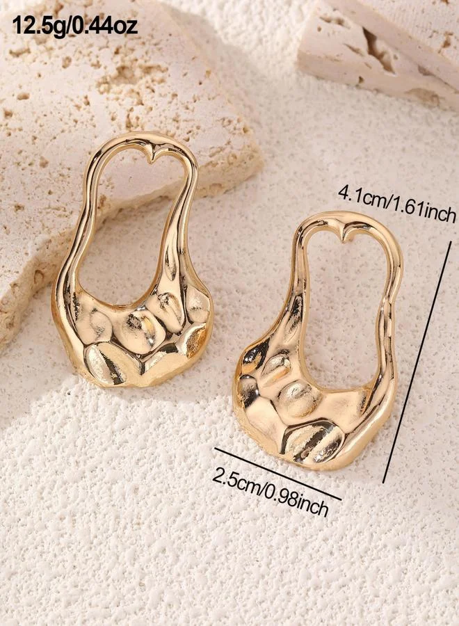 Take Two Gold Geometric Cut Out Earrings