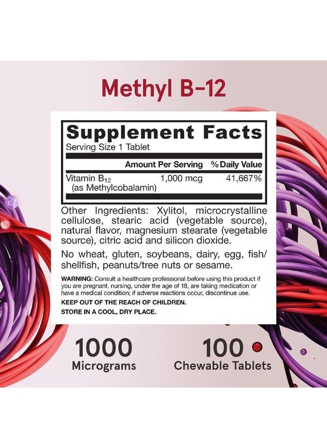 jarrow formulas - Methyl B12 & Methyl Folate Tablets 100'S - Image 1