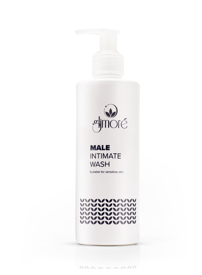 Glimore Male Intimate Wash | pH-Balanced Men's Hygiene Care with Aloe Vera, Ginseng & Menthol | Daily Gentle Cleanser for Freshness & Comfort | 250 ML - Image 1