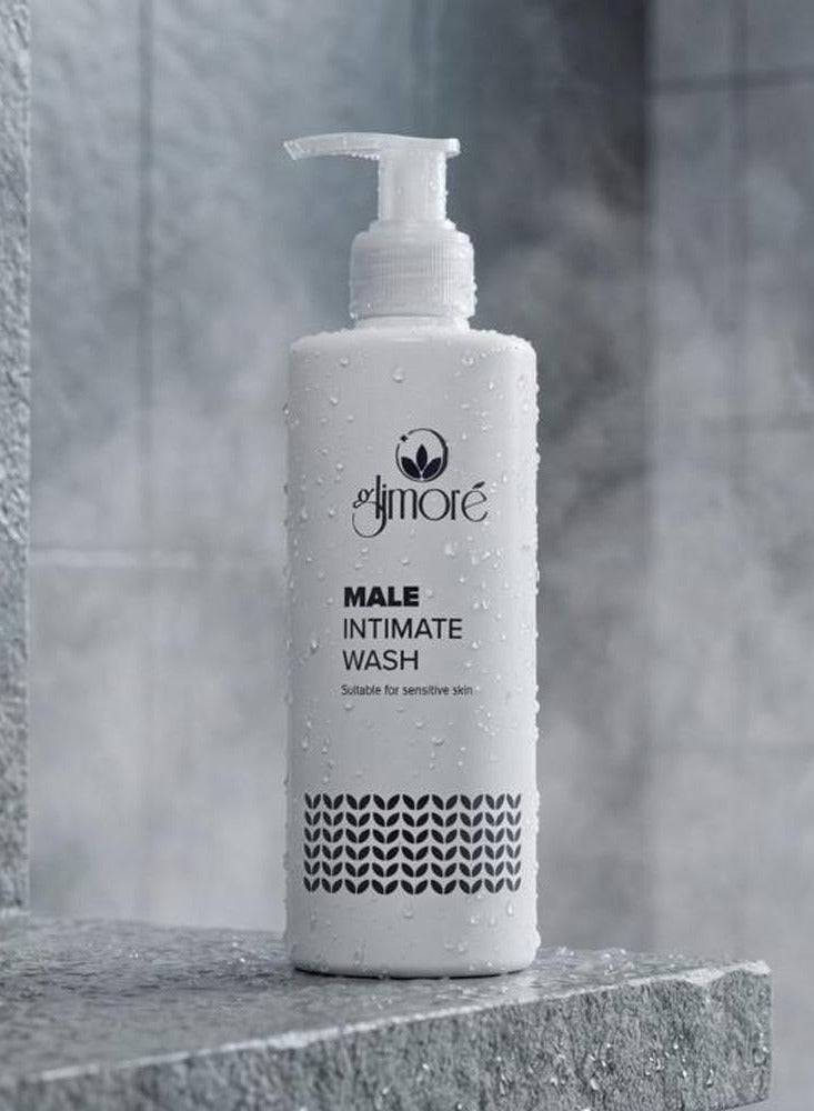 Glimore Male Intimate Wash | pH-Balanced Men's Hygiene Care with Aloe Vera, Ginseng & Menthol | Daily Gentle Cleanser for Freshness & Comfort | 250 ML - Image 3