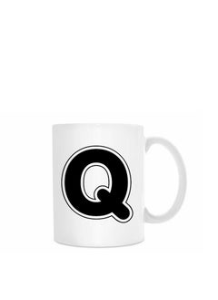 MP Letter Q Alphabet Printed Coffee Mug  - Image 2
