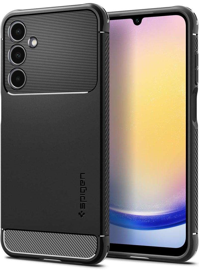 Spigen غطاء حماية Rugged Armor لهاتف Samsung Galaxy A25 5G - أسود غير لامع  - Image 1