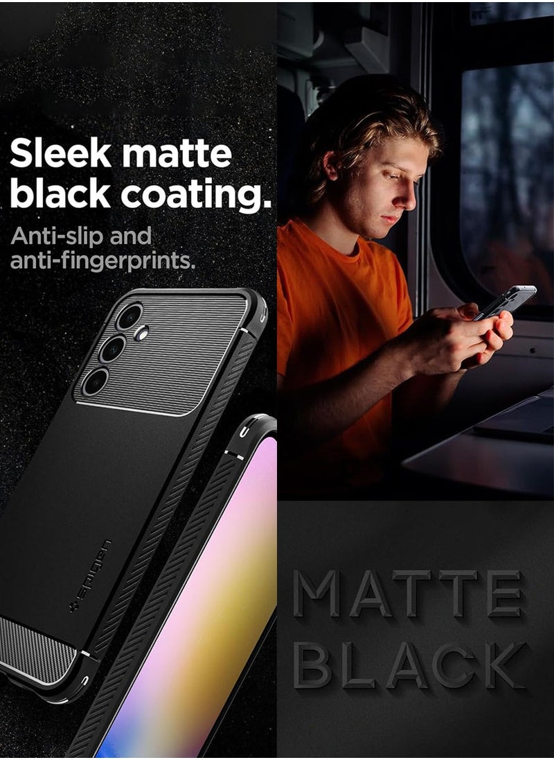 Spigen غطاء حماية Rugged Armor لهاتف Samsung Galaxy A25 5G - أسود غير لامع  - Image 2