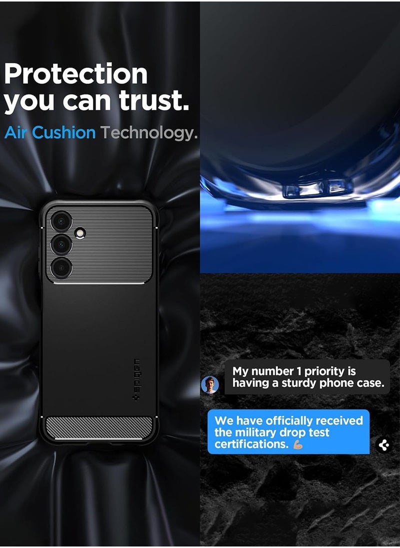 Spigen غطاء حماية Rugged Armor لهاتف Samsung Galaxy A25 5G - أسود غير لامع  - Image 3