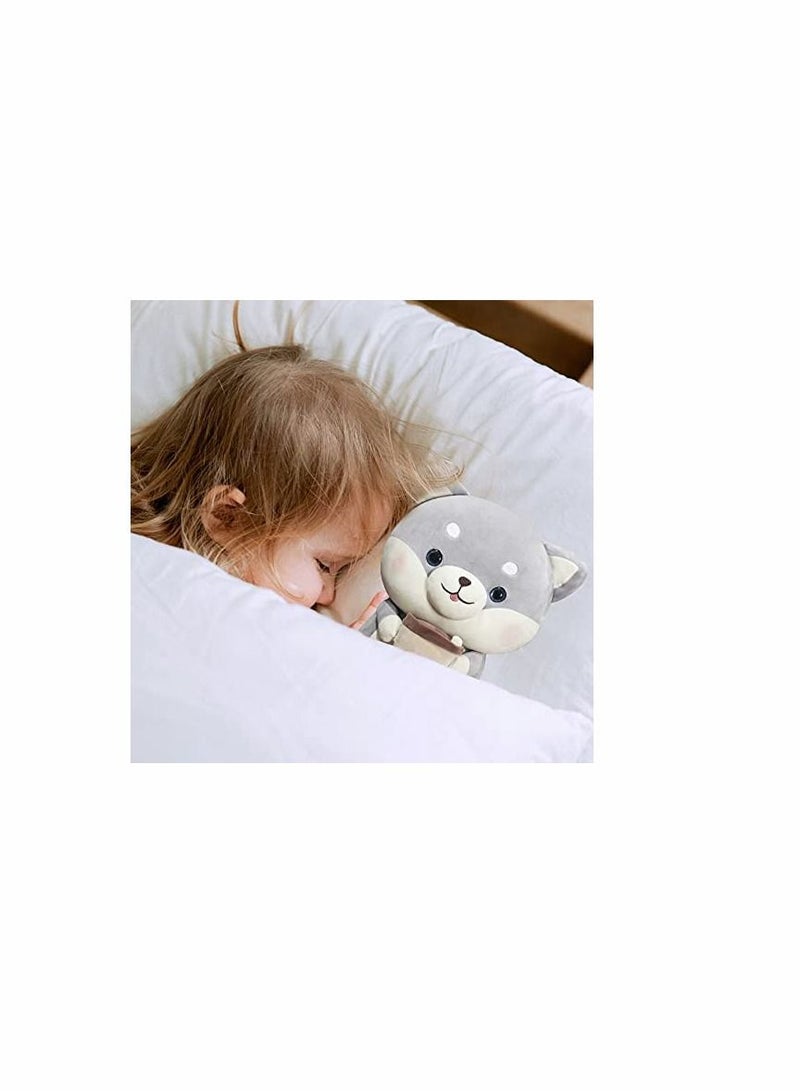 Hugging Toy, Stuffed Animal Plush Toys Pillow, Milk Tea Dog Plush Gray Soft Doll Toys, Plush Toy Gifts for Kids, Girls, Boys, Birthday, Valentines Party - Image 3