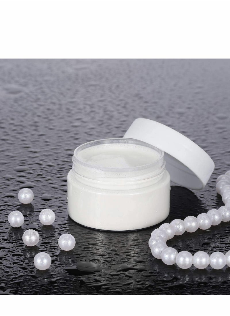 KASTWAVE 6 Pack 2 oz Plastic Pot Jars Round Clear Leak Proof Plastic Cosmetic Container Jars with White Lids for Travel Storage Make Up, Eye Shadow, Nails, Powder, Paint, Jewelry(2 oz)  - Image 4