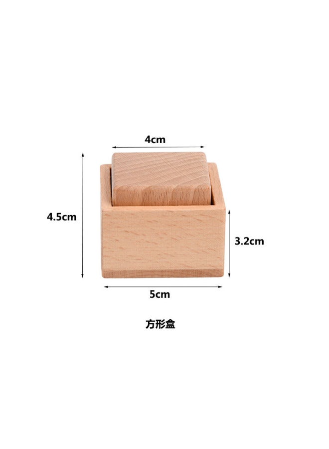 sy Early Childhood Training Grasping Toy Wooden Egg Ball Cup Square Box Double Round Pieces Montessori Teaching Aids - Image 1