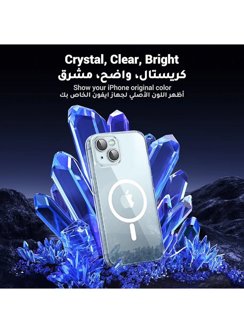 Raxoom iPhone 15 Magsafe Case Clearã€N52 Stronger Magnetsã€‘ã€Shockproof Military-Grade Protectionã€‘iPhone 15 Cover Anti-Yellow & Anti-Scratch, Ultra Slim, Magnetic Cover for iPhone 15 6.1 inch Clear - Image 3