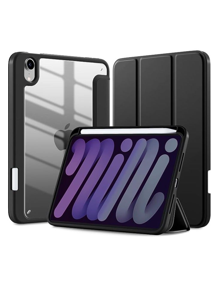 general For iPad Mini 6 Case/iPad Mini Case 6th Gen 2021 8.3 Inch with Pencil Holder, Hybrid Slim Clear Back Case for iPad Mini 6 Case Kids, Auto Wake/Sleep - Image 1