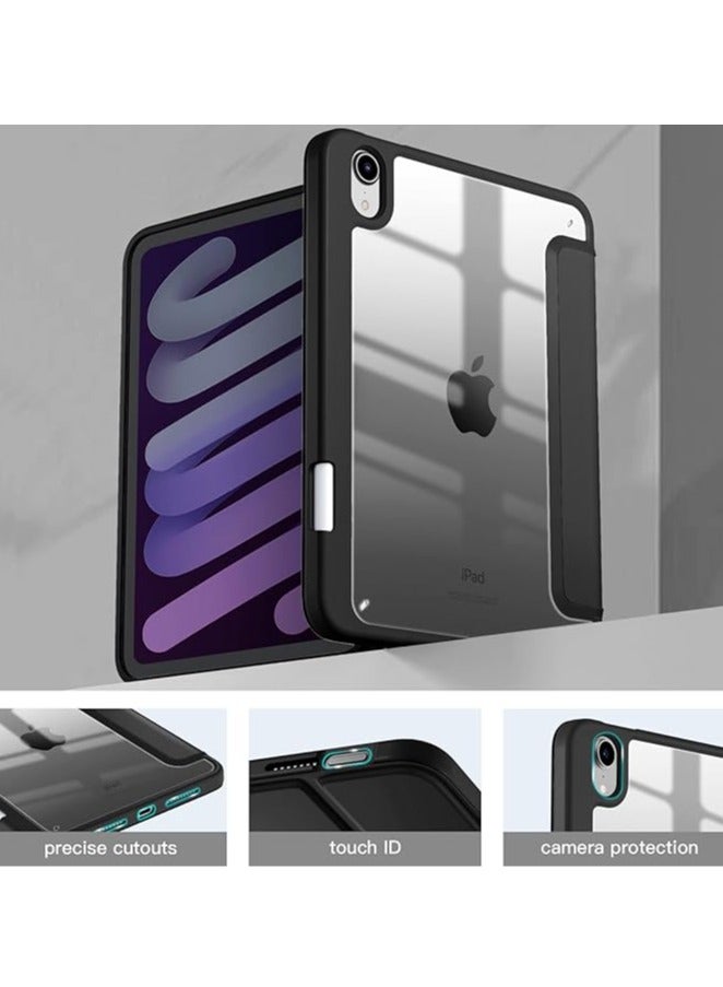 general For iPad Mini 6 Case/iPad Mini Case 6th Gen 2021 8.3 Inch with Pencil Holder, Hybrid Slim Clear Back Case for iPad Mini 6 Case Kids, Auto Wake/Sleep - Image 3