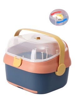 Beauenty Beauenty Baby Bottle Drying Rack Container with Drainer, Portable Nursing Cutlery Box Container with Cover, Bottle Holder for Baby and Toddler, Bottle Storage Box Baby Dinnerware Organizer (Style 1)  - Image 1