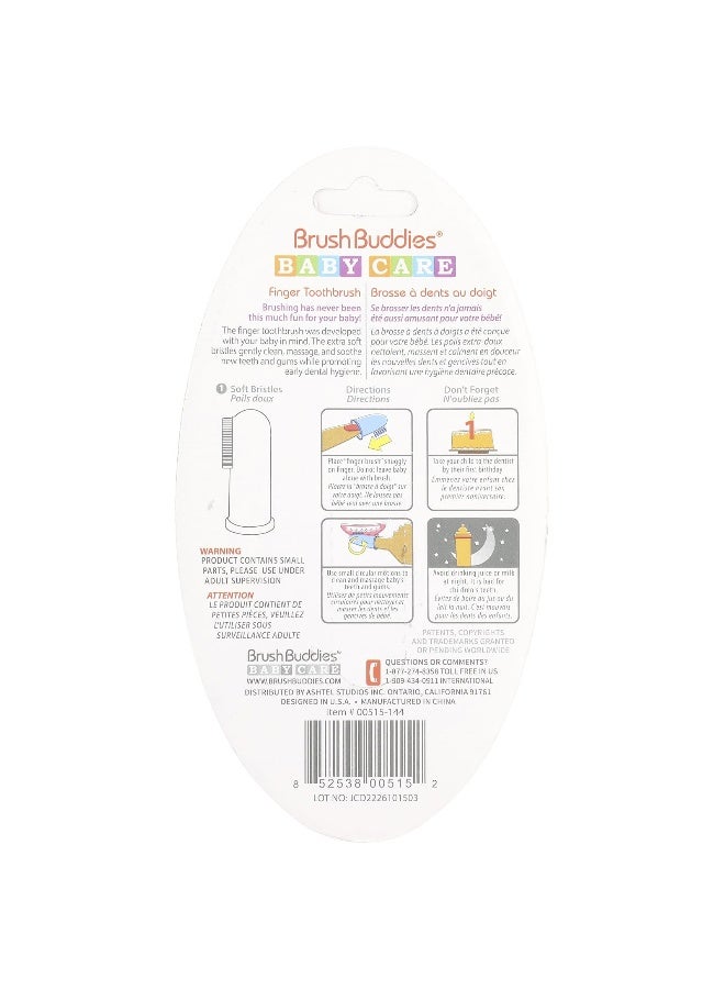 Brush Buddies, Baby Care, Finger Toothbrush, 0-3 Yrs, 1 Finger Toothbrush - Image 2